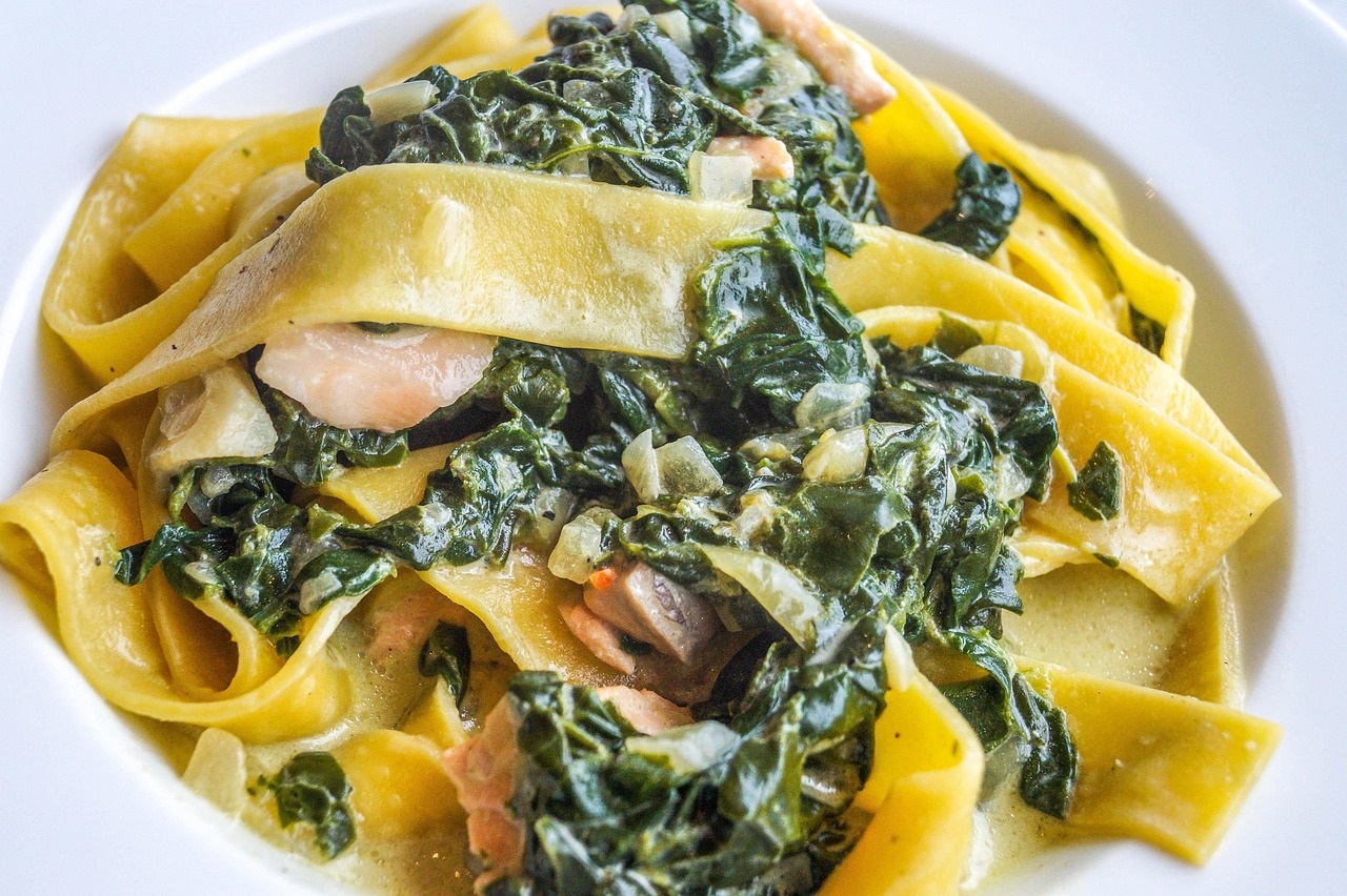 Tagliatelle se špenátem / Autor: Pixabay.com
